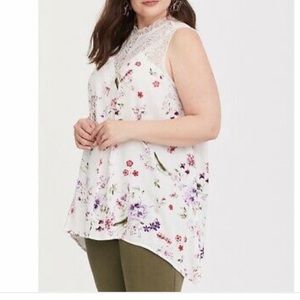 Torrid lace collared sharkbite tank